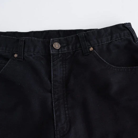 Tough Duck Black Carpenter Style Fleece Lined Pants - Picture 9 of 13